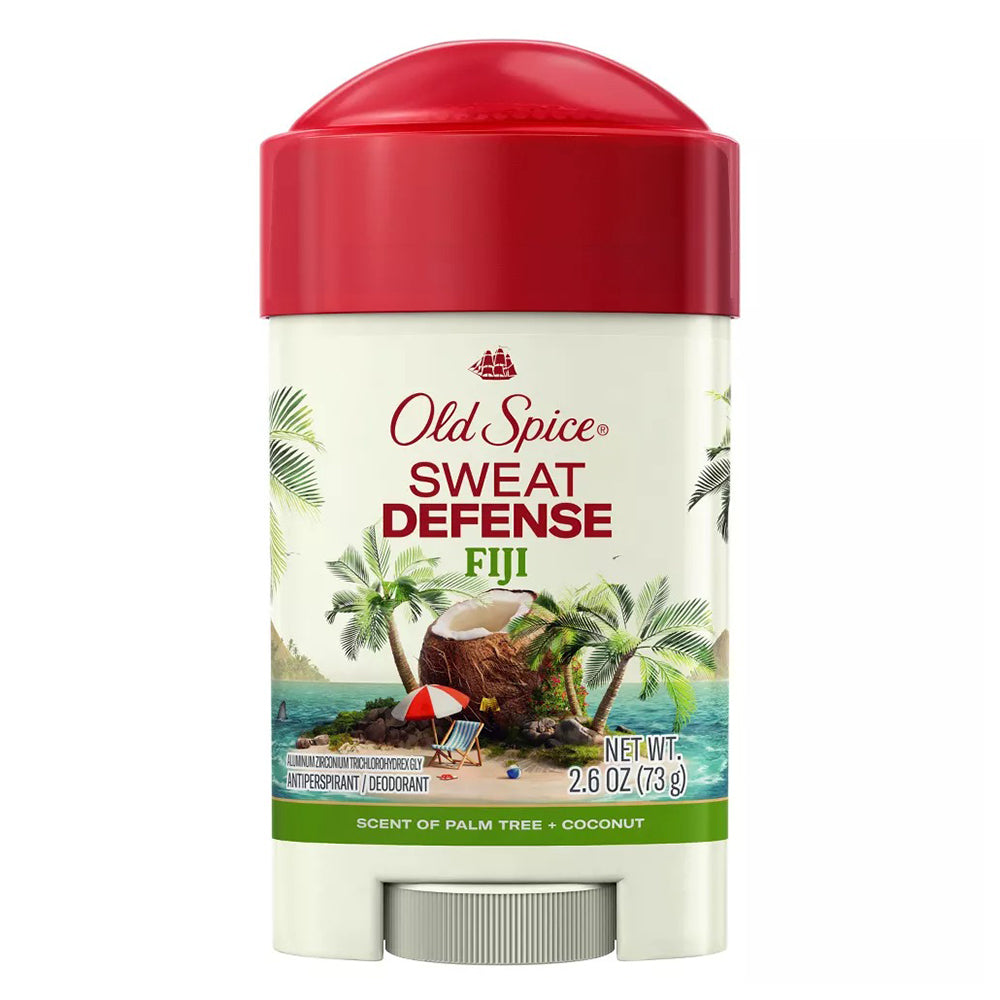 Old Spice Mens Antiperspirant and Deodorant Fiji Scent for Sweat Protection 2.6Oz (73g)