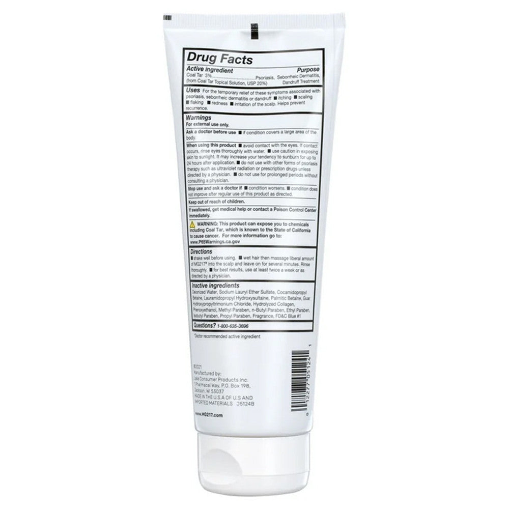 MG217 Psoriasis Coal Tar Therapeutic Shampoo, 8 Oz