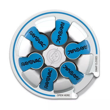 Rayovac Size 675 Hearing Aid Battery, 6 Ea