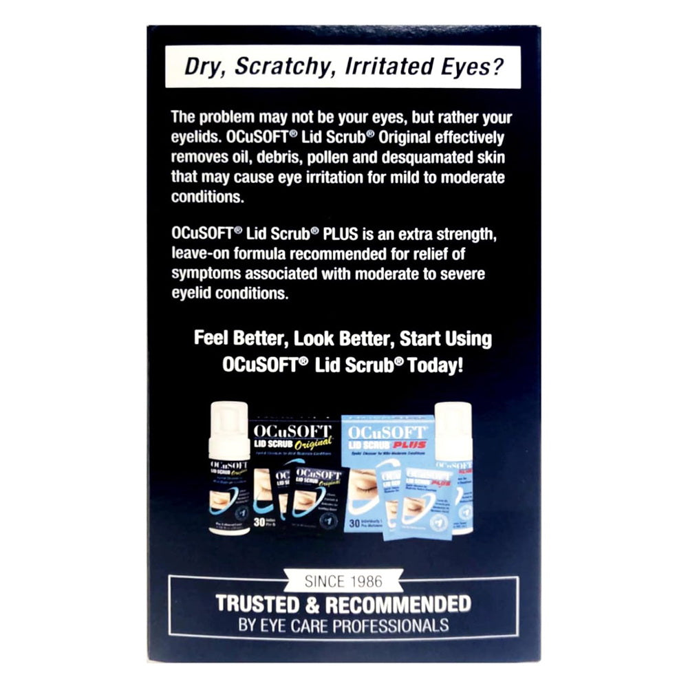 Ocusoft Eye Lid Virtually Line Free Cleansing Pads - 100 ea