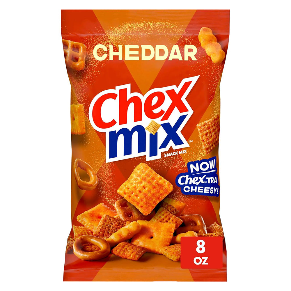 Chex Mix Cheesy Flavor Crunchy Texture Party Snack Mix Cheddar 8Oz (226g)