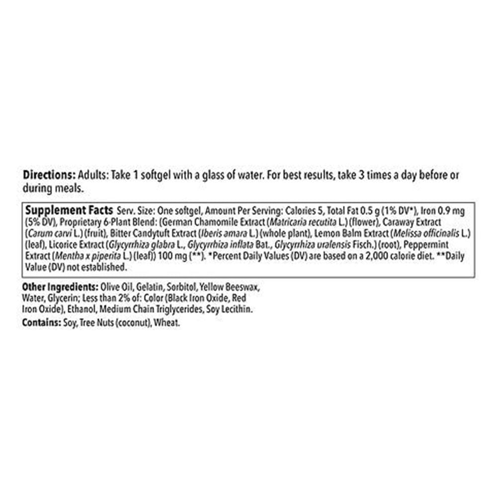 Iberogast Dual Action Digestive Relief Daily Herbal Supplements Softgels, 30 Ea