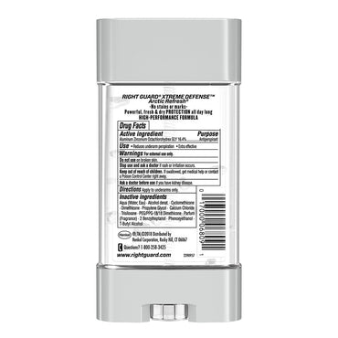 Right Guard Xtreme Defense Antiperspirant Deodorant Gel, Arctic Refresh Pack Of 2, 4 Oz