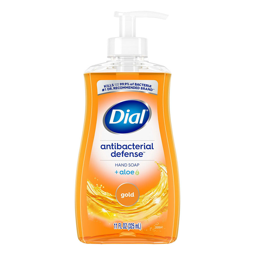 Dial Antibacterial Defense Liquid Hand Soap, Gold, 11 Oz