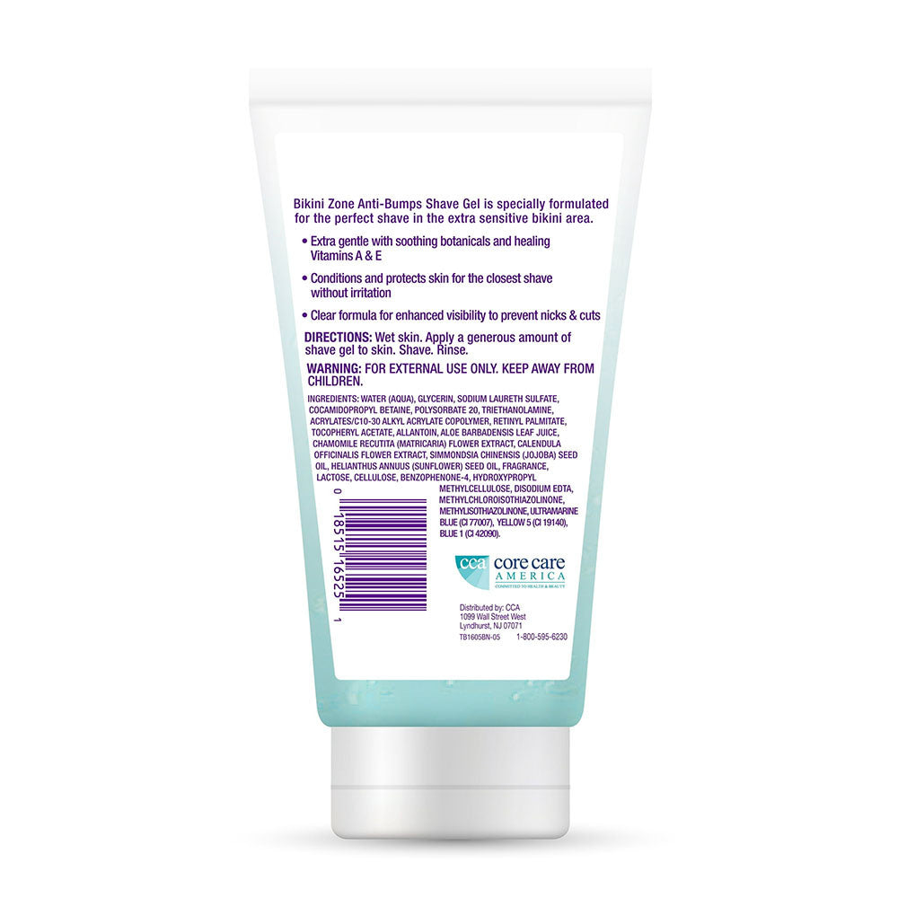 Bikini Zone Anti-Bumps Shave Gel, 5 Oz