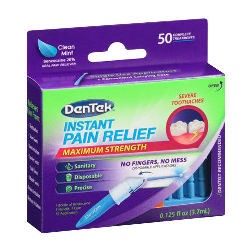 DenTek Instant Pain Relief, Maximum Strength, Clean Mint - 0.13 oz