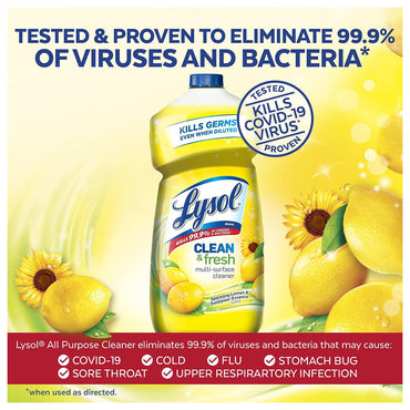 Lysol All Purpose Cleaner And Disinfecting Needs, Lemon Breeze - 40 Oz