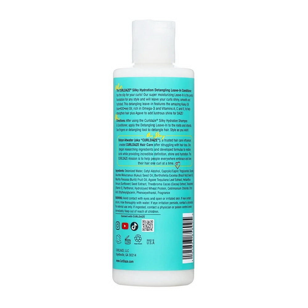Curldaze Silky Hydration Detangling Leave-In Conditioner, 8 Oz