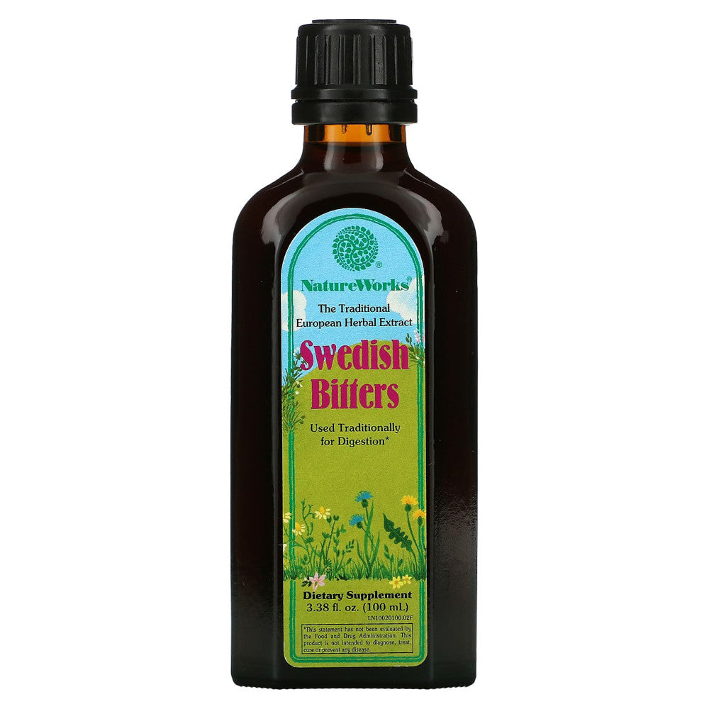 Natureworks Swedish Bitters Herbal Extract For Digestion - 3.38 Oz