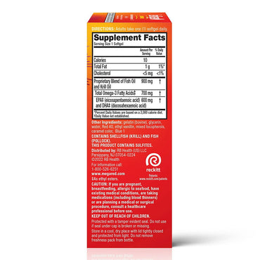 Schiff MegaRed Advanced 4 In 1 Extra Strength 900 Mg Omega-3s Softgels, 40 Ea