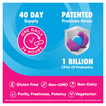 Schiff Digestive Advantage Daily Probiotic Plus Gas Defense Capsules, 32 Ea