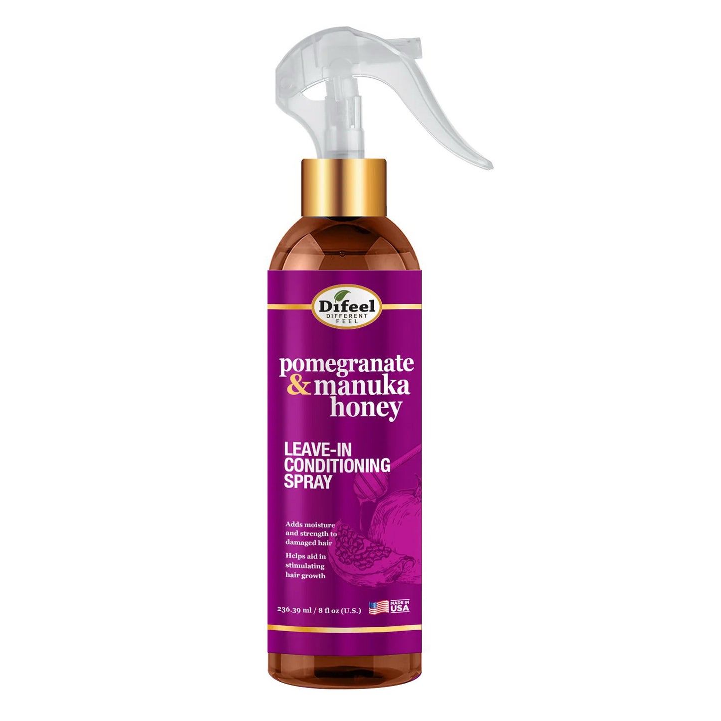 Difeel Pomegranate & Manuka Honey Leave in Conditioning Spray 8Oz (236.39ml)