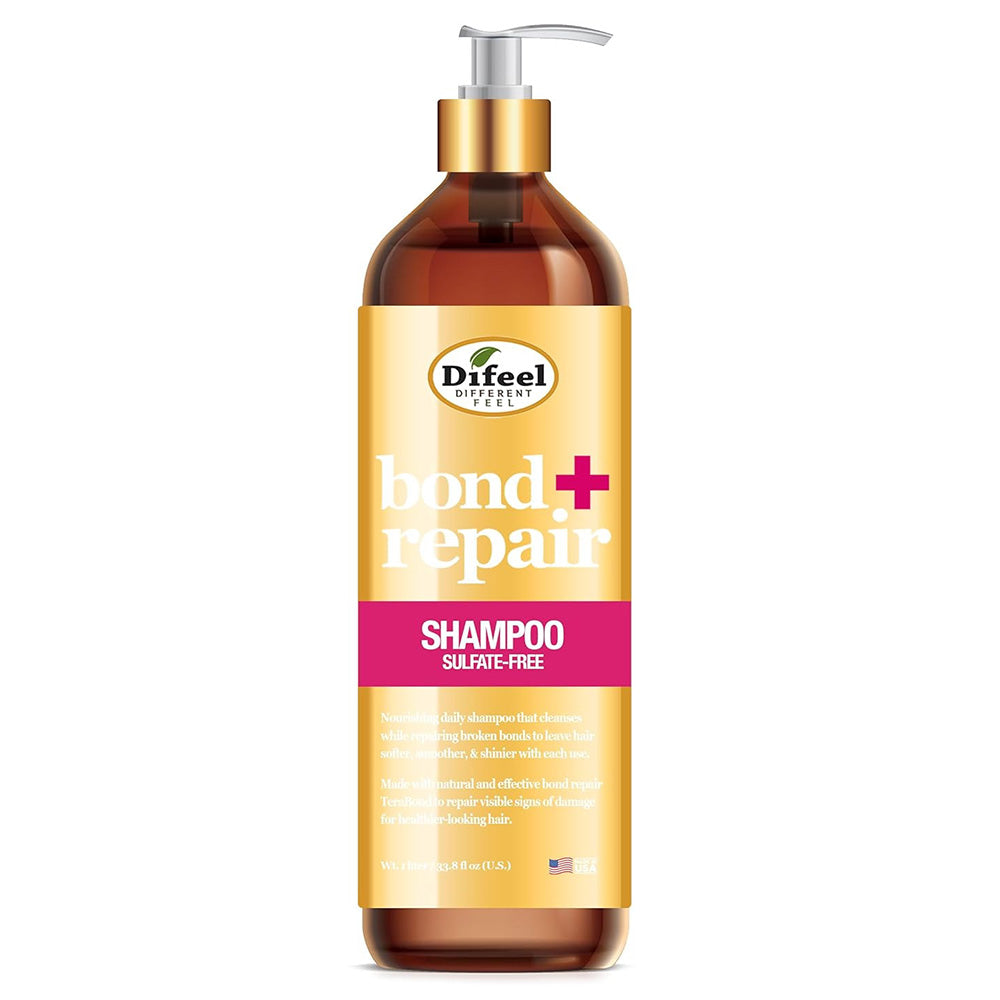 Difeel Bond and Repair Sulfate Free Hair Shampoo 33.8Oz (1Lt)