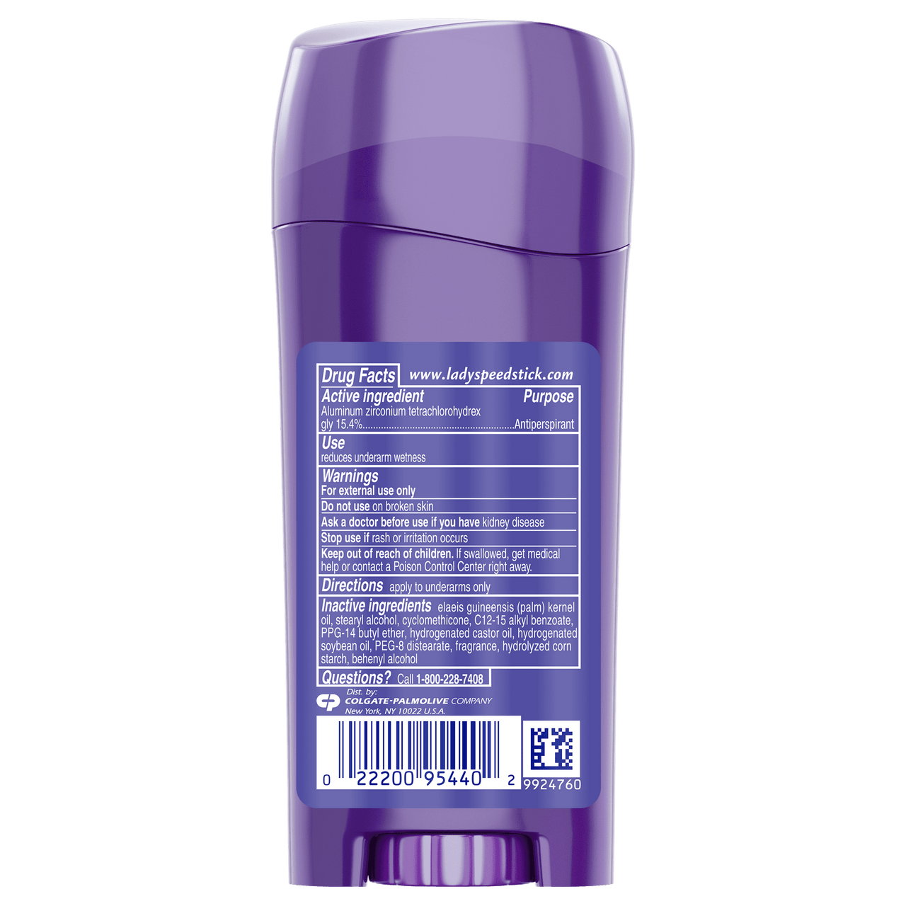 Lady Speed Stick Invisible Dry Antiperspirant And Deodorant Stick, Powder Fresh - 2.3 Oz