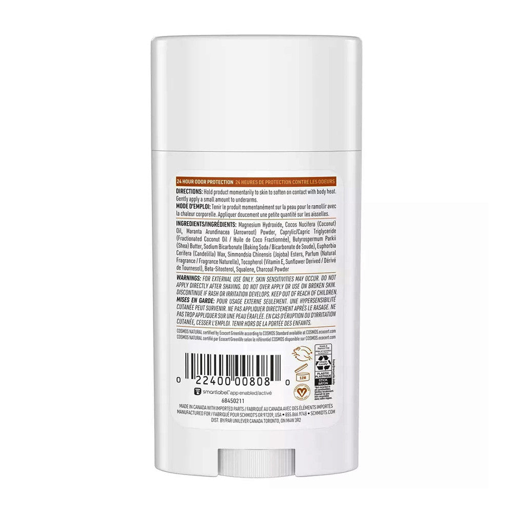 Schmidts Sandalwood And Citrus Aluminum Free Natural Deodorant Stick, 2.65 Oz