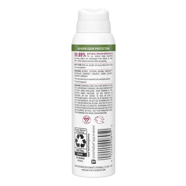Schmidts Rose and Vanilla Natural Deodorant Spray, 3.2 Oz