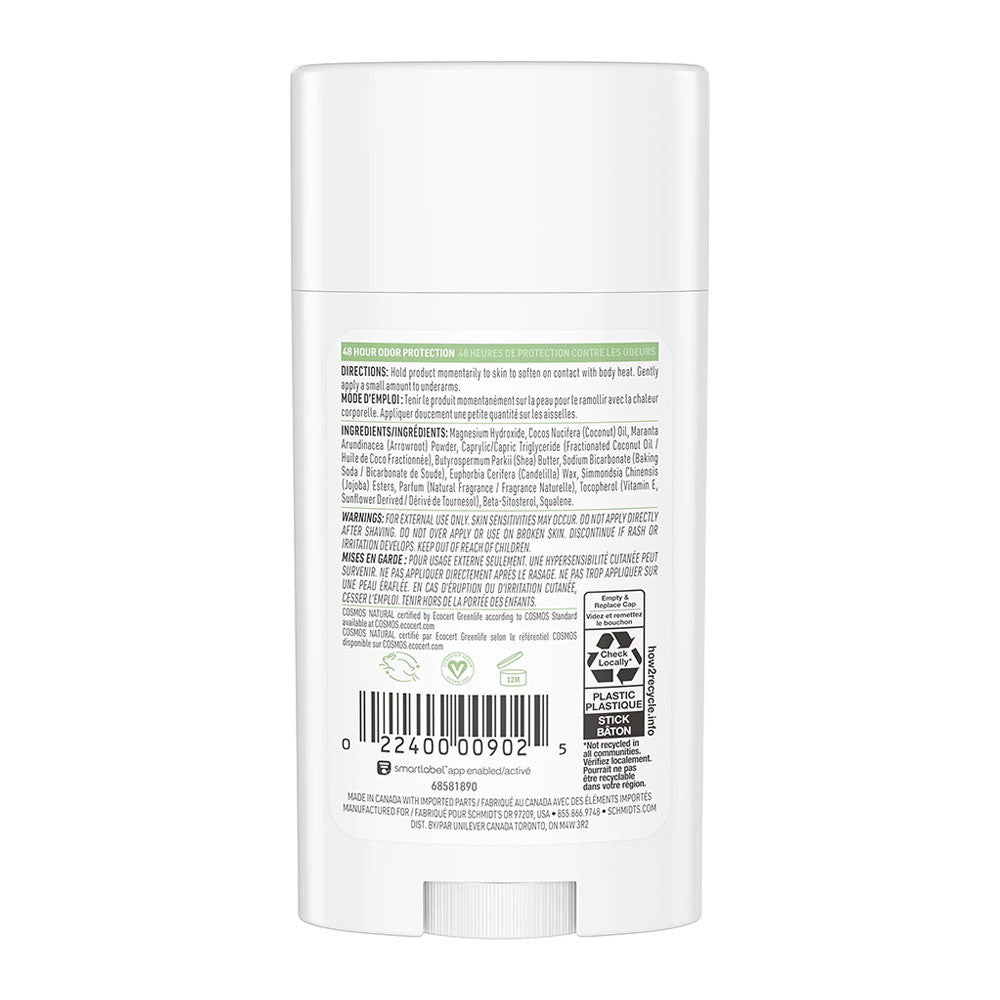 Schmidts Signature Natural Deodorant, Fresh Cucumber, 2.65 Oz