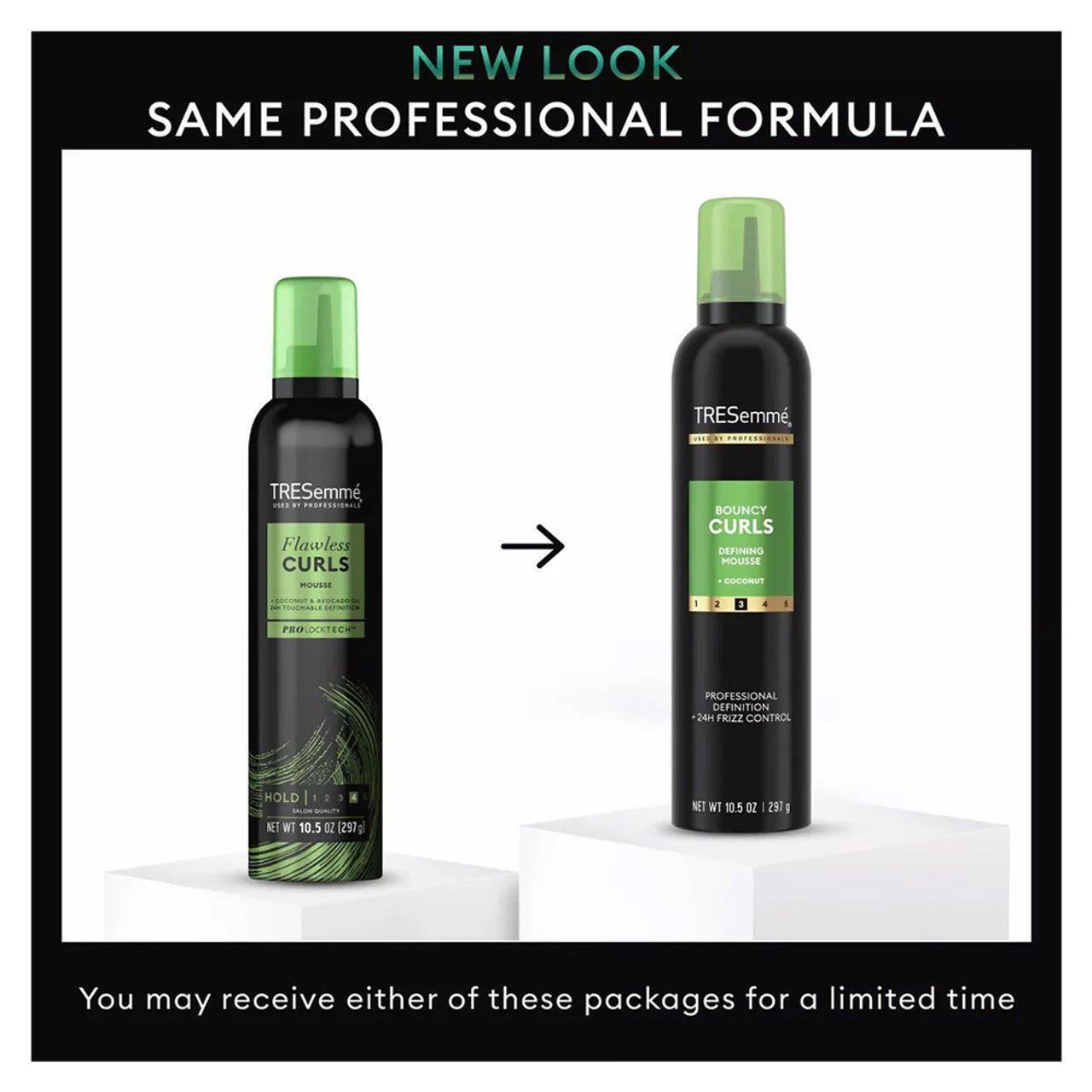 Tresemme Bouncy Curls Defining Hair Mousse with Coconut and Frizz Control 10.5Oz (297g)