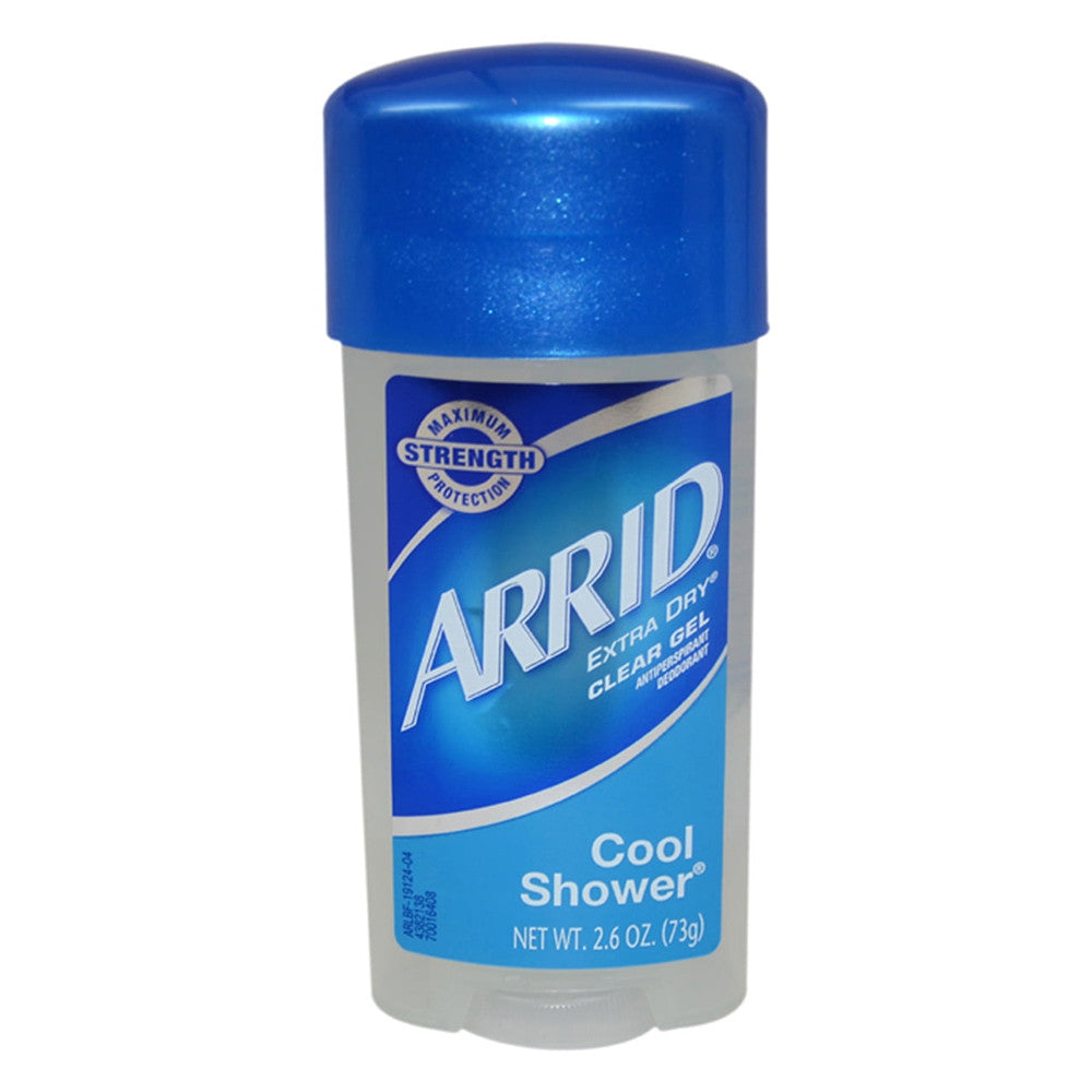 Arrid Extra Dry Antiperspirant Deodorant Clear Gel, Cool Shower, 2.6 Oz
