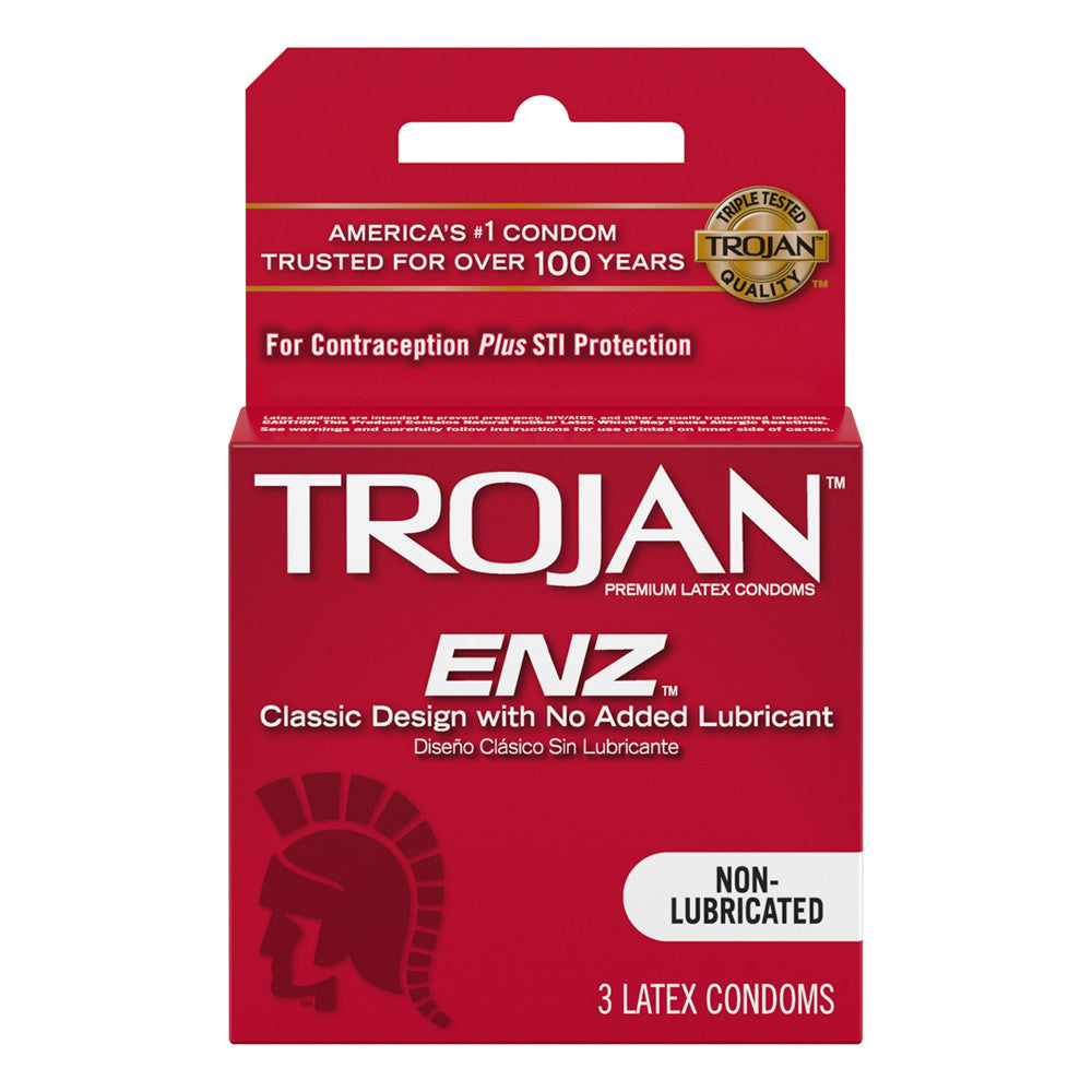 Trojans Non-Lubricated Condoms - 3 Ea/Pack