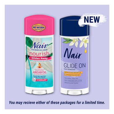 Nair Hair Remover Glides Away Max, Moroccan Argan Oil, 3.3 oz