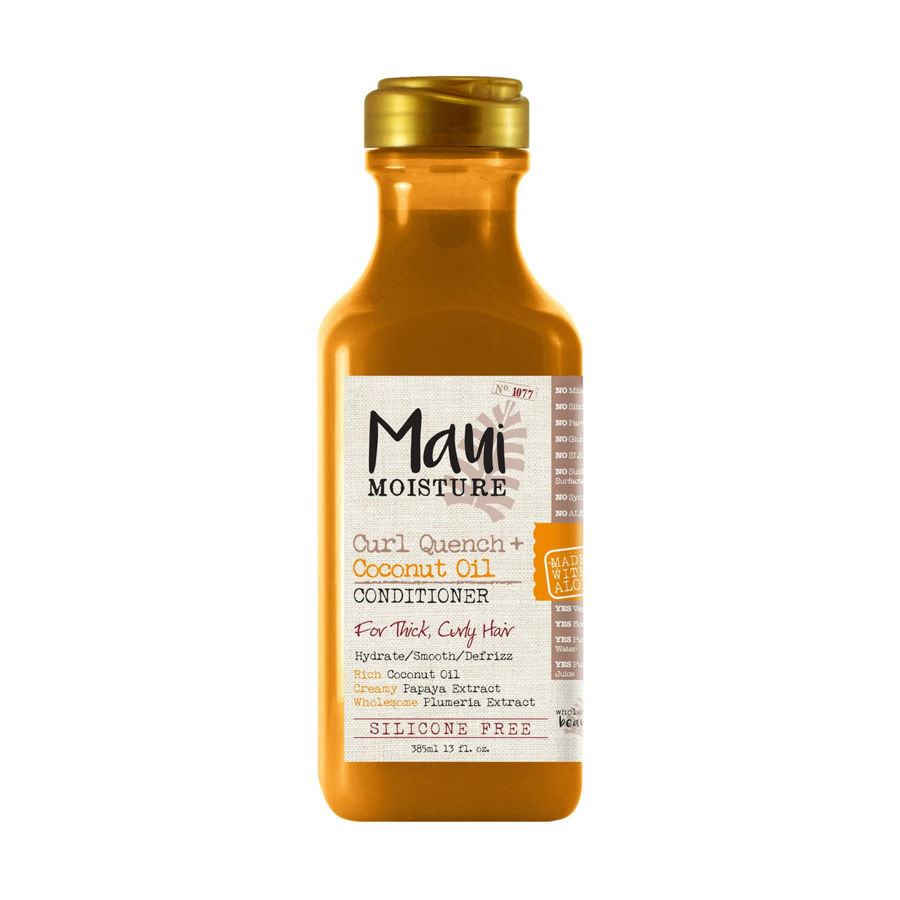 Maui Moisture Curl Quench Plus Coconut Oil for Hair Conditioner, 13 Oz