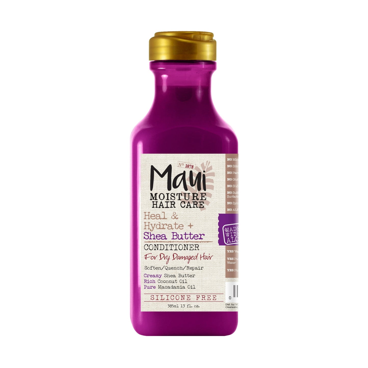 Maui Moisture Heal and Hydrate Plus Shea Butter Hair Conditioner, 13 Oz