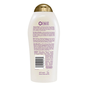 Ogx Deep Penetrating Coconut Miracle Oil Ultra Moisture Body Wash, 19.5 Oz