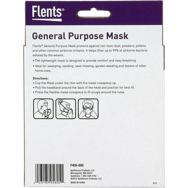 Flents High Filtration Efficiency Maxi Mask, Allergen Mask - 5 Ea