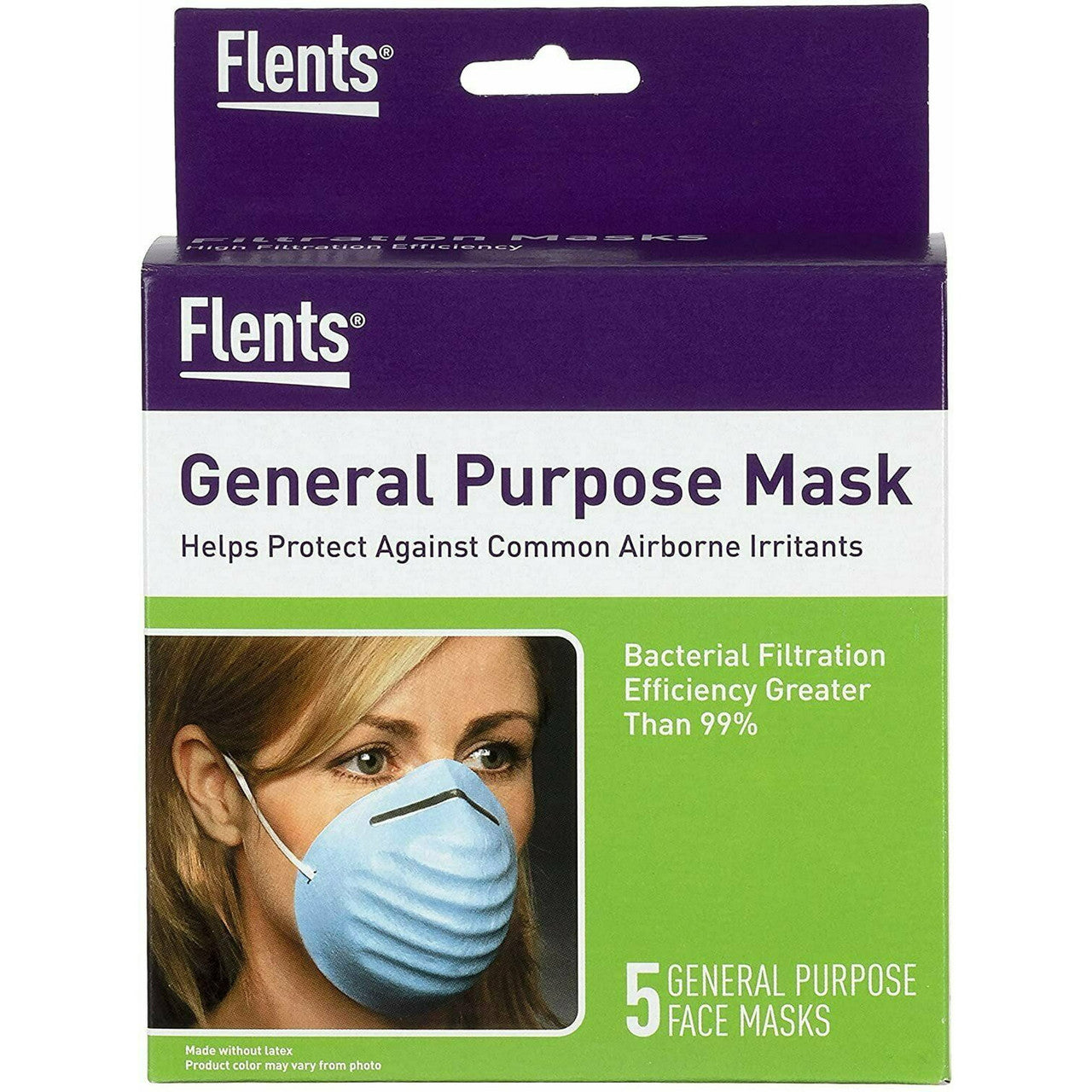 Flents High Filtration Efficiency Maxi Mask, Allergen Mask - 5 Ea
