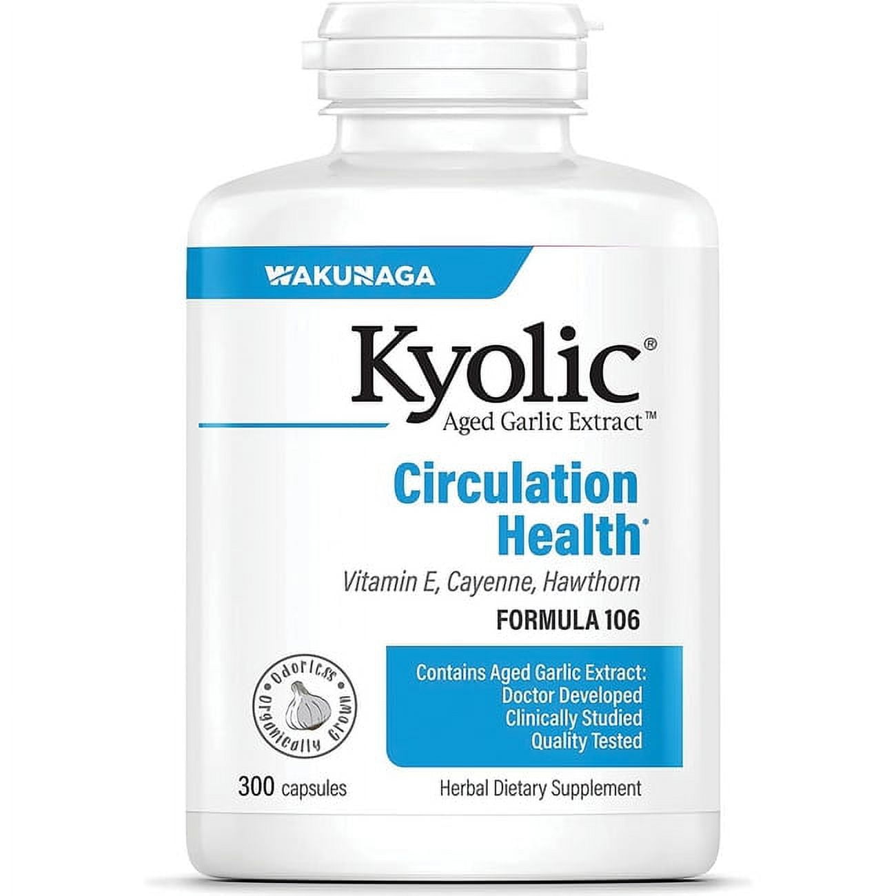 Kyolic Aged Garlic Extract Formula 106 Capsules, 300 Ea