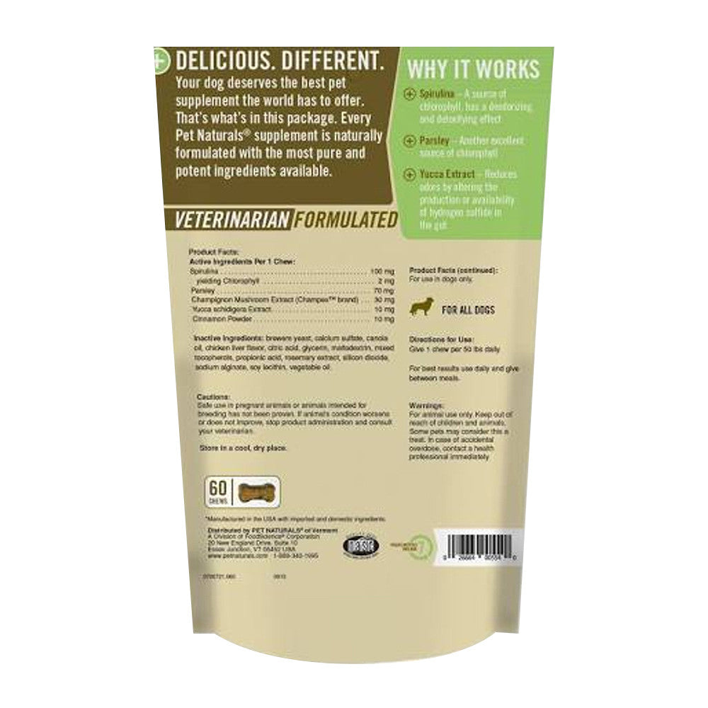 Pet Naturals Breath Bites for Dog Chews, 60 Ea