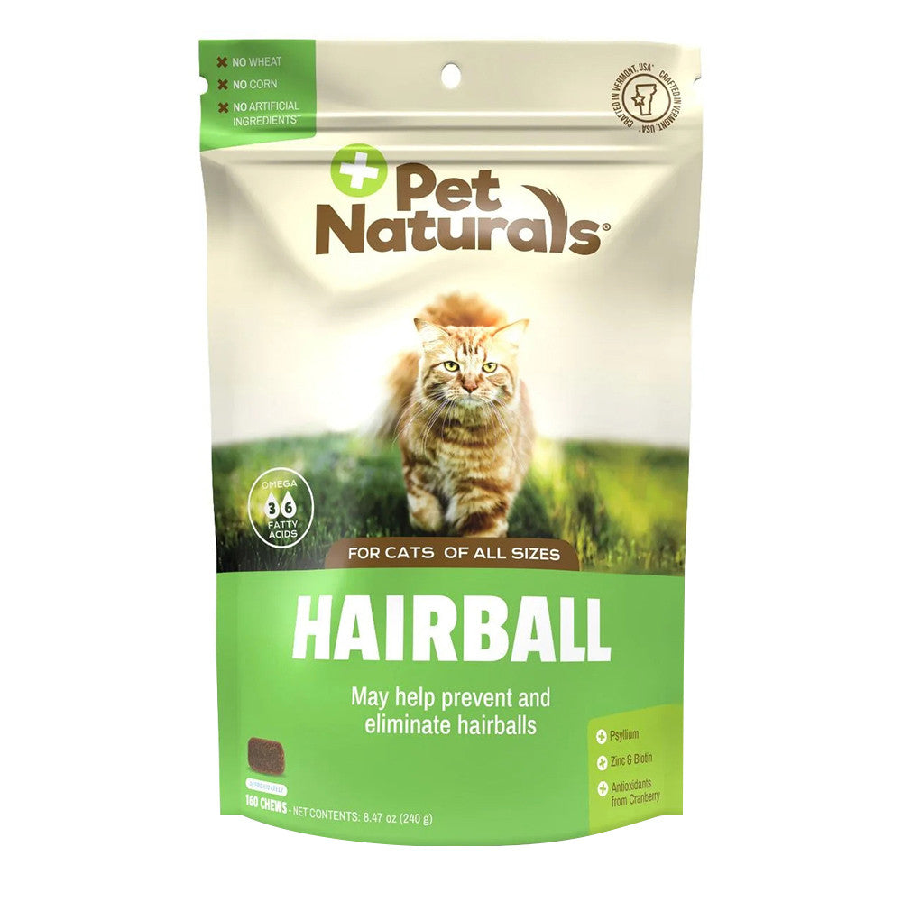 Pet Naturals Hairball Chews for Cats, 160 Ea