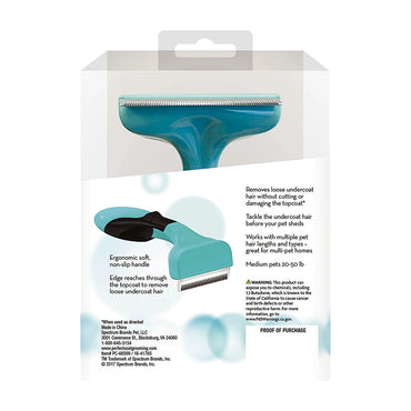 Perfect Coat Professional Deshedder Tool for Medium Size Pets