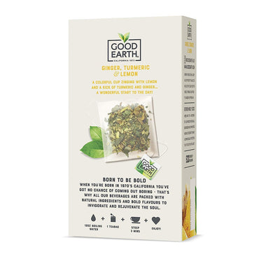 Good Earth Sensorial Blends Ginger, Turmeric and Lemon Herbal Tea, 15 Ea