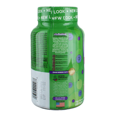 Vitafusion Extra Strength Biotin 5000 Mcg Gummies, Blueberry, 100 Ea