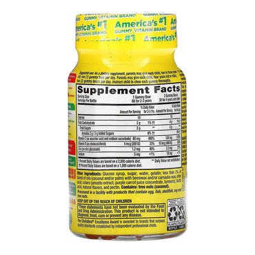 Lil Critters Immune C Plus Zinc and Vitamin D Dietary Supplement Gummy Bears, 60 Ea