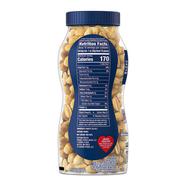 Planters Lightly Salted Dry Roasted Peanuts, Party Snacks, 16 Oz