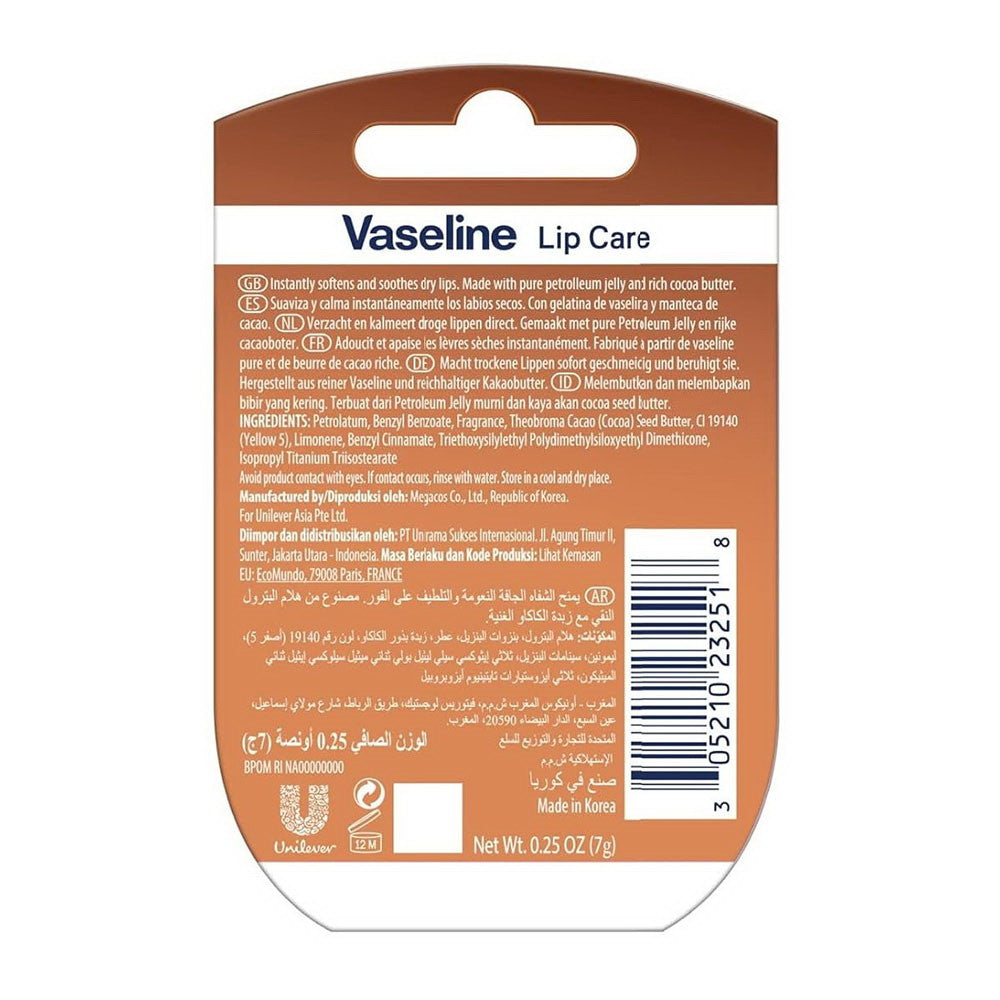 Vaseline Lip Care Therapy Cocoa Butter, 0.25 Oz