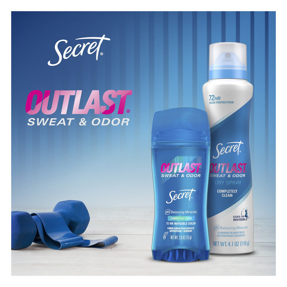 Secret Outlast Clear Gel Antiperspirant Deodorant, Shower Fresh Scent, 2.6 Oz