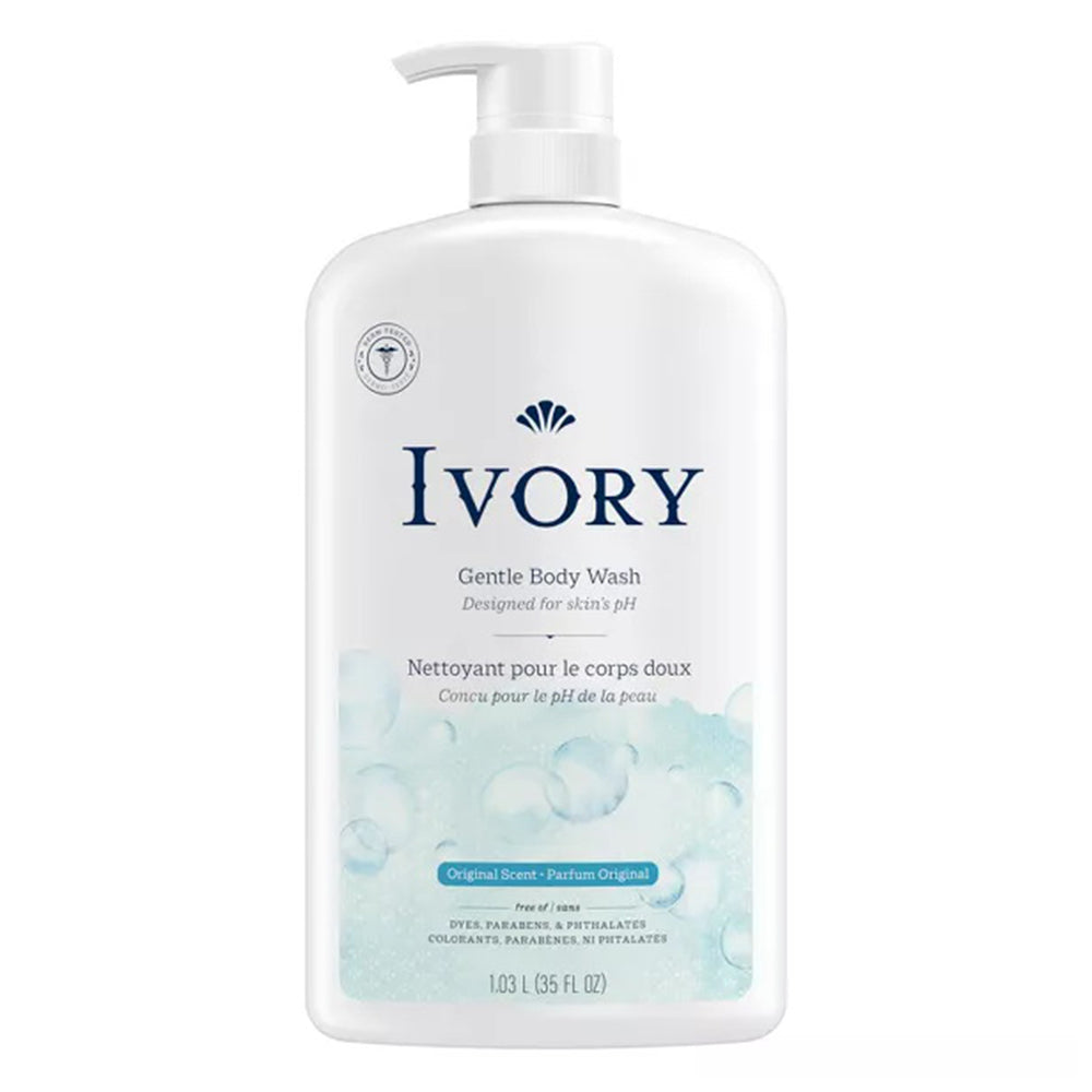 Ivory Gentle Body Wash Plant Based Cleansers Original Scent 35Oz