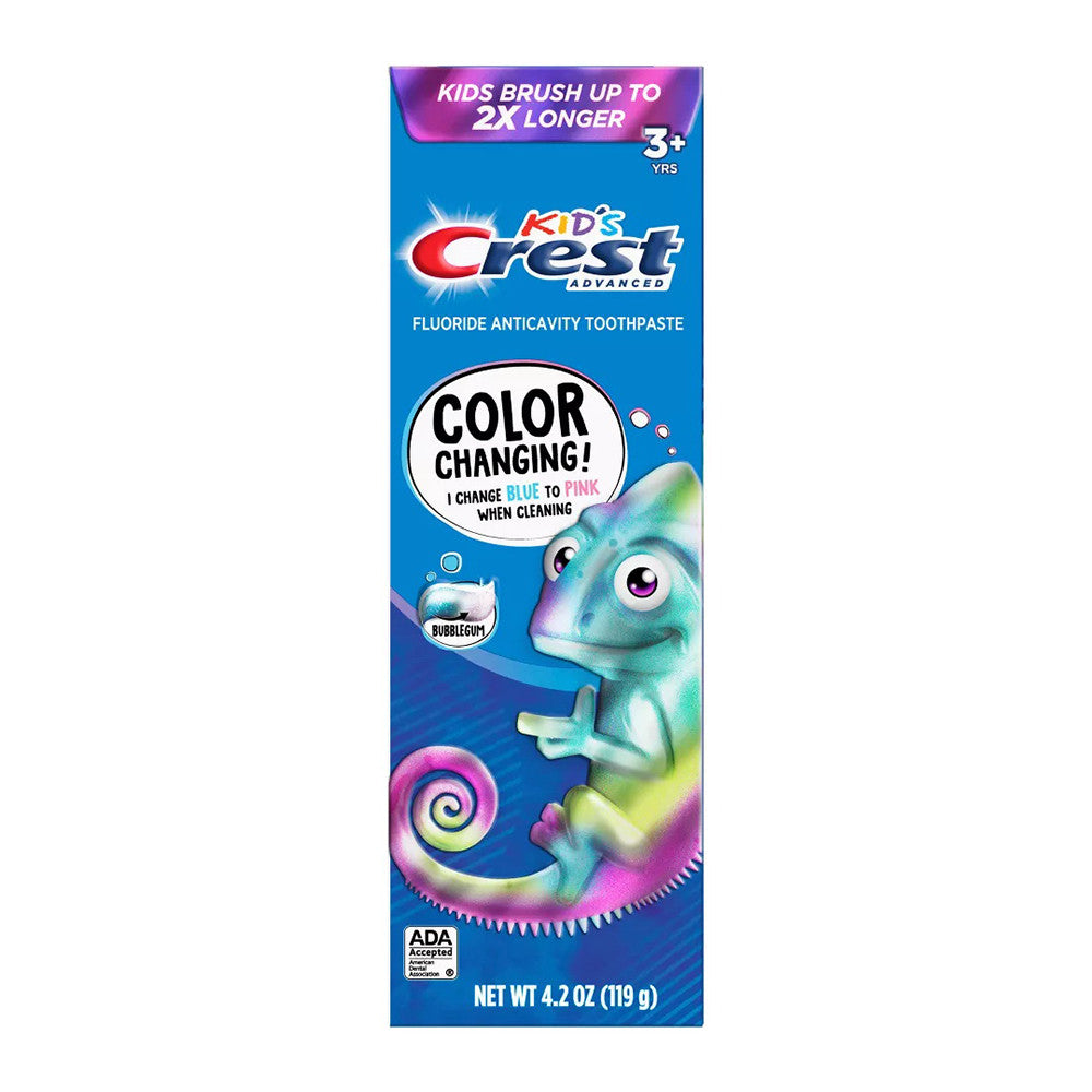 Crest Advanced Kids Fluoride Toothpaste, Bubblegum Flavor, 4.2 Oz