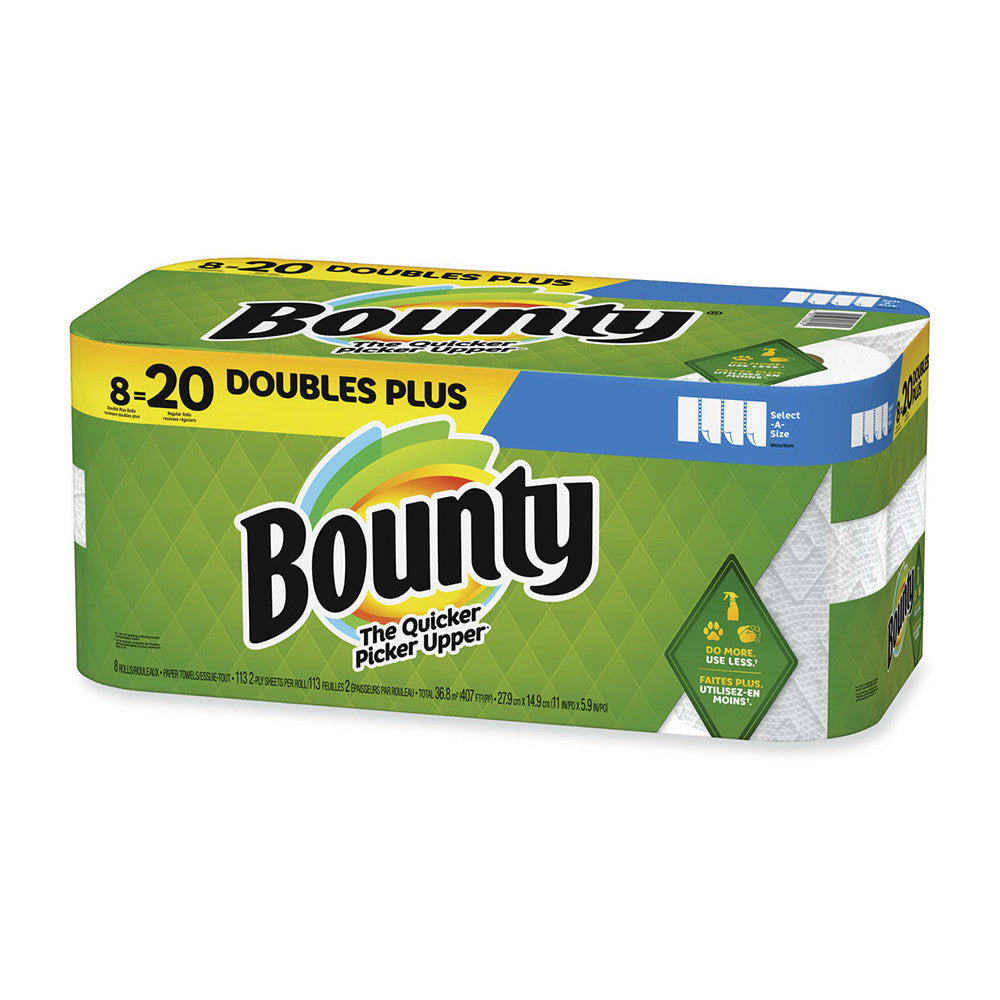 Bounty Select A Size Paper Towels, Double Plus Rolls, 8 Ea