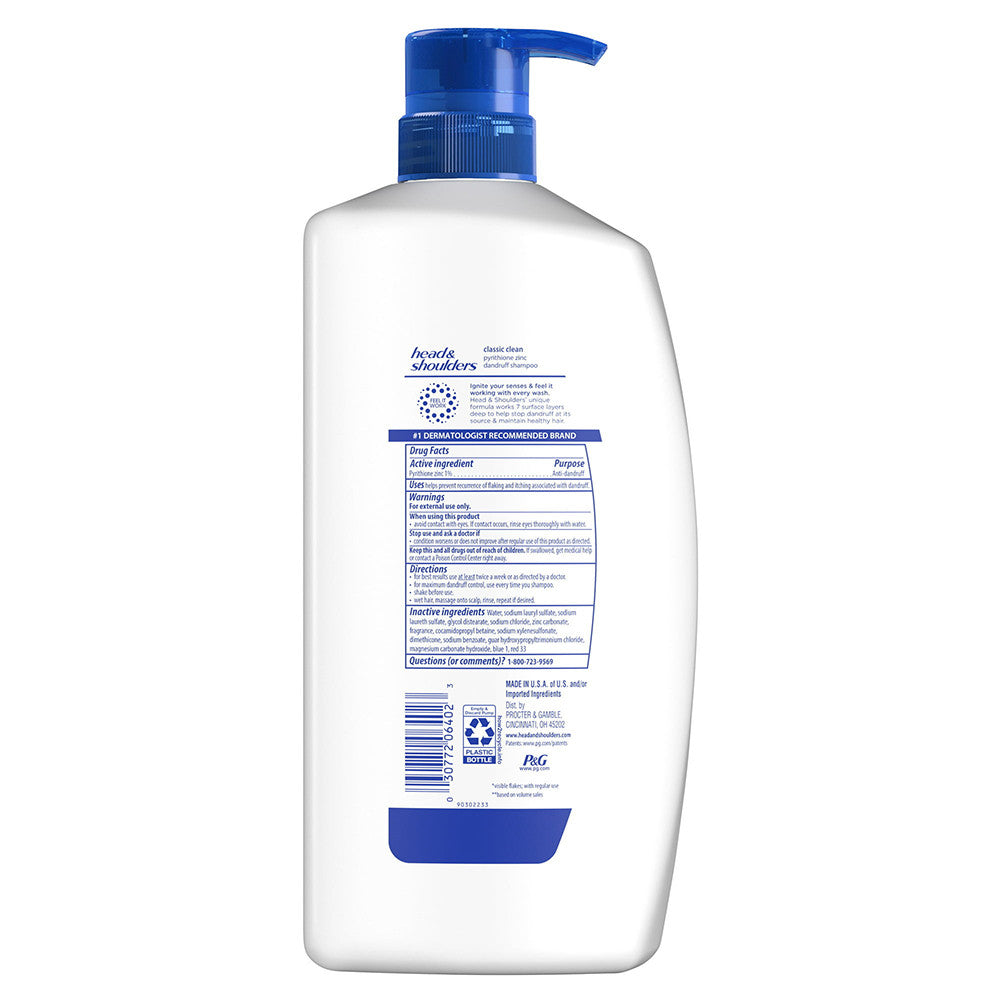 Head and Shoulders Dandruff Shampoo, Classic Clean, 28.2 Oz
