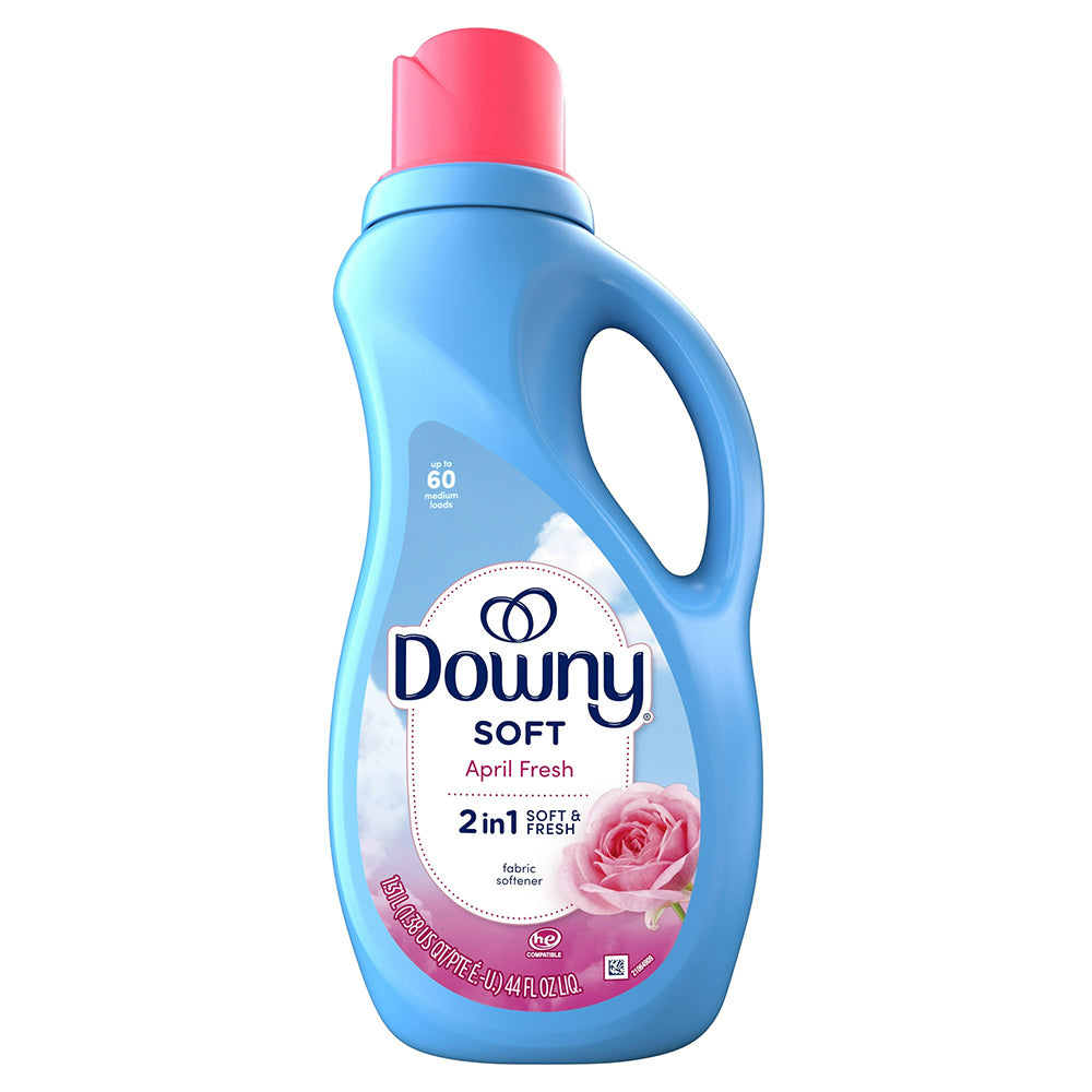 Downy Ultra Liquid Fabric Softener April Fresh 2 in 1 Soft and Fresh 44Oz (1.31l)