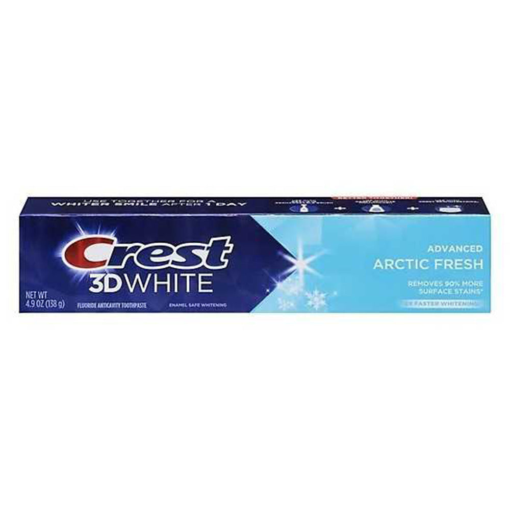 Crest 3D White Advanced Teeth Whitening Toothpaste Arctic Fresh 4.9Oz (138g)