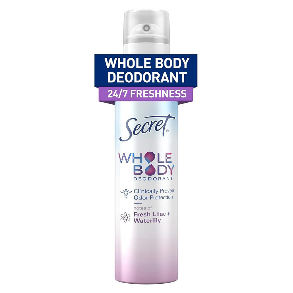 Secret Deodorant Body Spray with Fresh Lilac for Women 3.5Oz (99g)