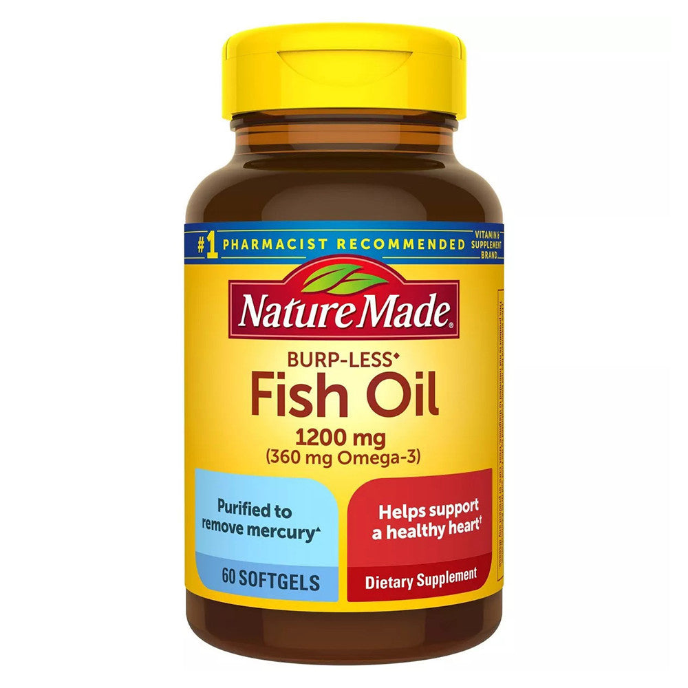Nature Made Omega-3 Fish Oil 1200 Mg Odorless Softgels - 60 Ea