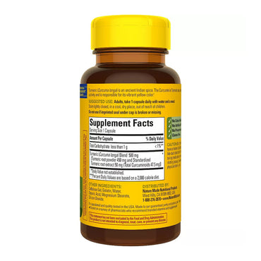Nature Made Turmeric Curcumin Capsules For Antioxidant Herbal Supplement, 60 Ea
