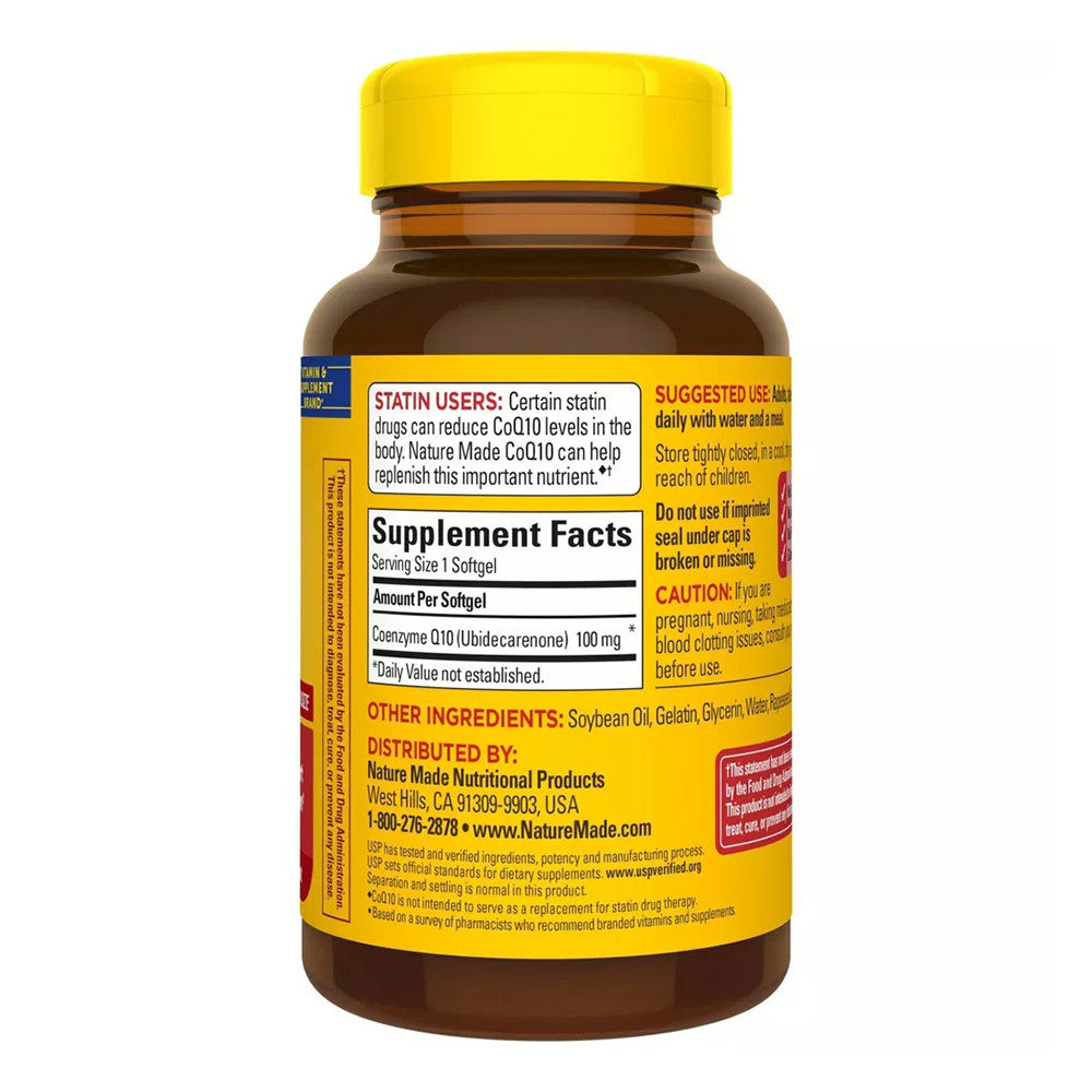Nature Made CoQ10 100 Mg Dietary Supplement Tablets, 120 Ea